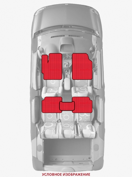 ЭВА коврики «Queen Lux» стандарт для Honda Accord (7G)